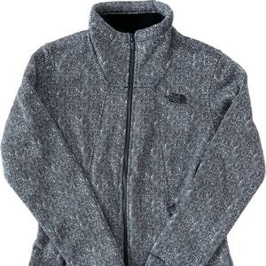 The North Face herringbone zip up fleece